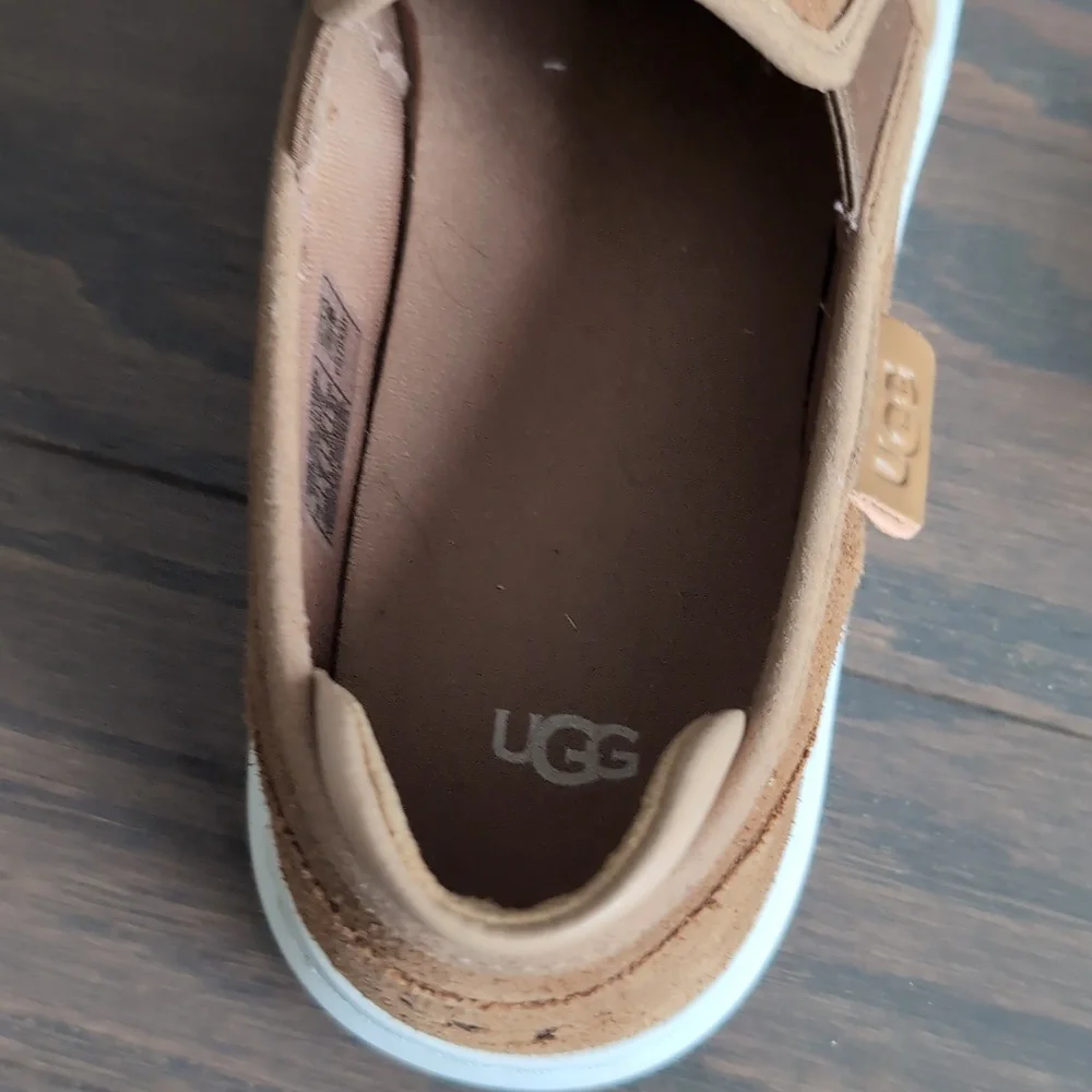 UGG Camel Slip On Sneakers Size 7 - Picture 5 of 11